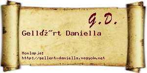 Gellért Daniella névjegykártya